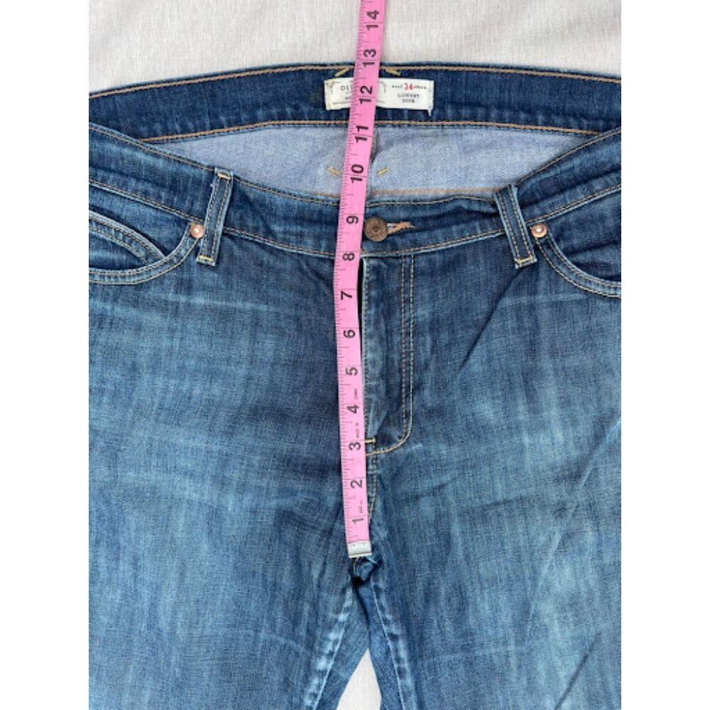Y2K Vintage Old Navy Lowest Rise Flare Jeans Size 14 Utility Pocket Denim - Picture 5 of 10